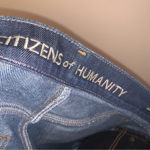 Citizens Of Humanity Dani Cropped Straight Leg Jeans Blue 27 - Picture 4 of 9